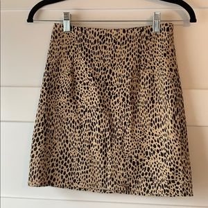 Leopard mini skirt